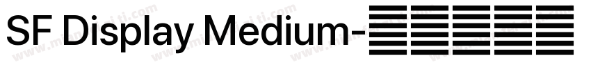SF Display Medium字体转换